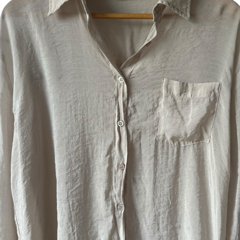 By Together Long Sleeve Button Up Blouse Shirt - Picture 5 of 14